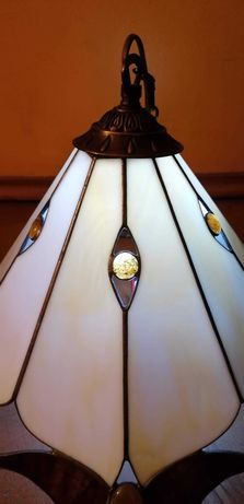 Lampa wisząca witrażowa w stylu Tiffany