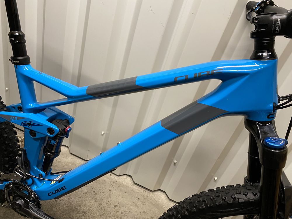 Двухподвісний Карбоновий 140mm  Cube Stereo Race