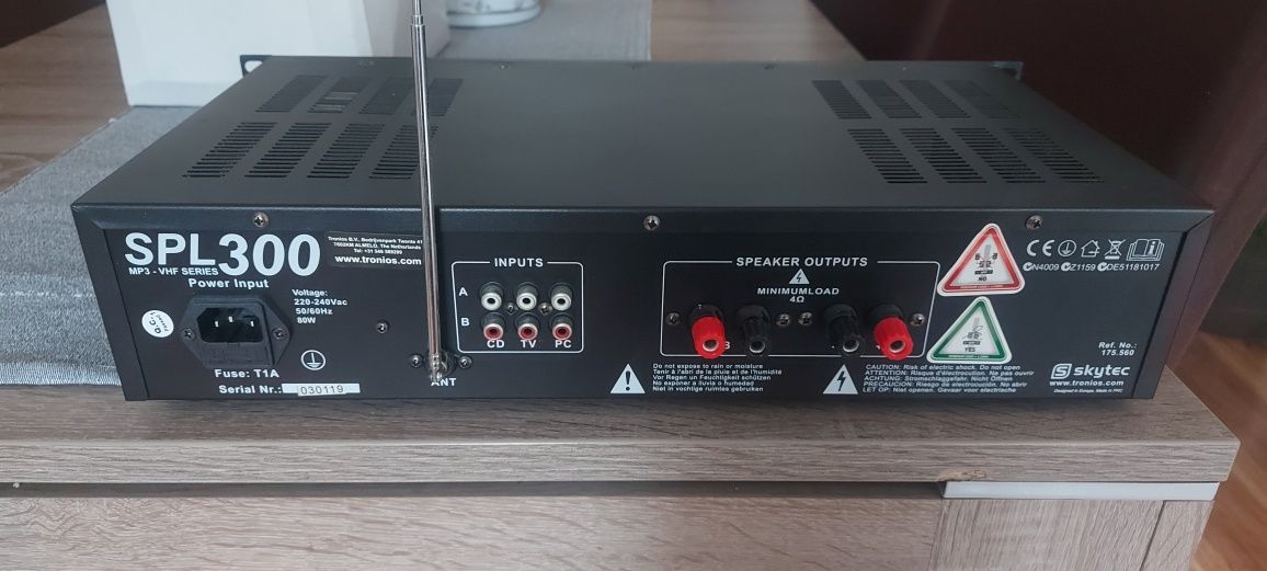 Amplituner nowy Skytec SPL300, mp³ VHF
