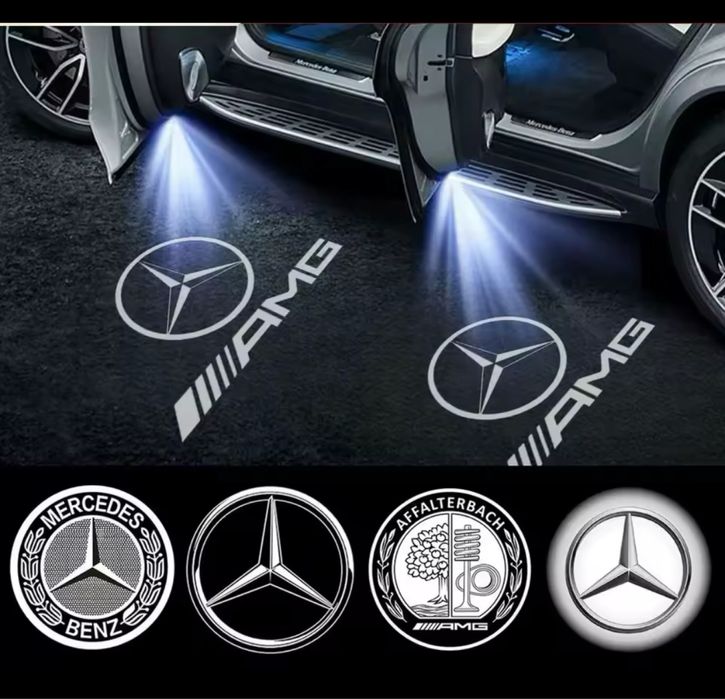 Luz projector simbolo mercedes