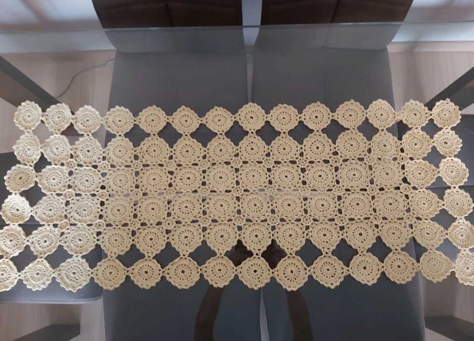 Bieżnik, serweta ręcznie robiona