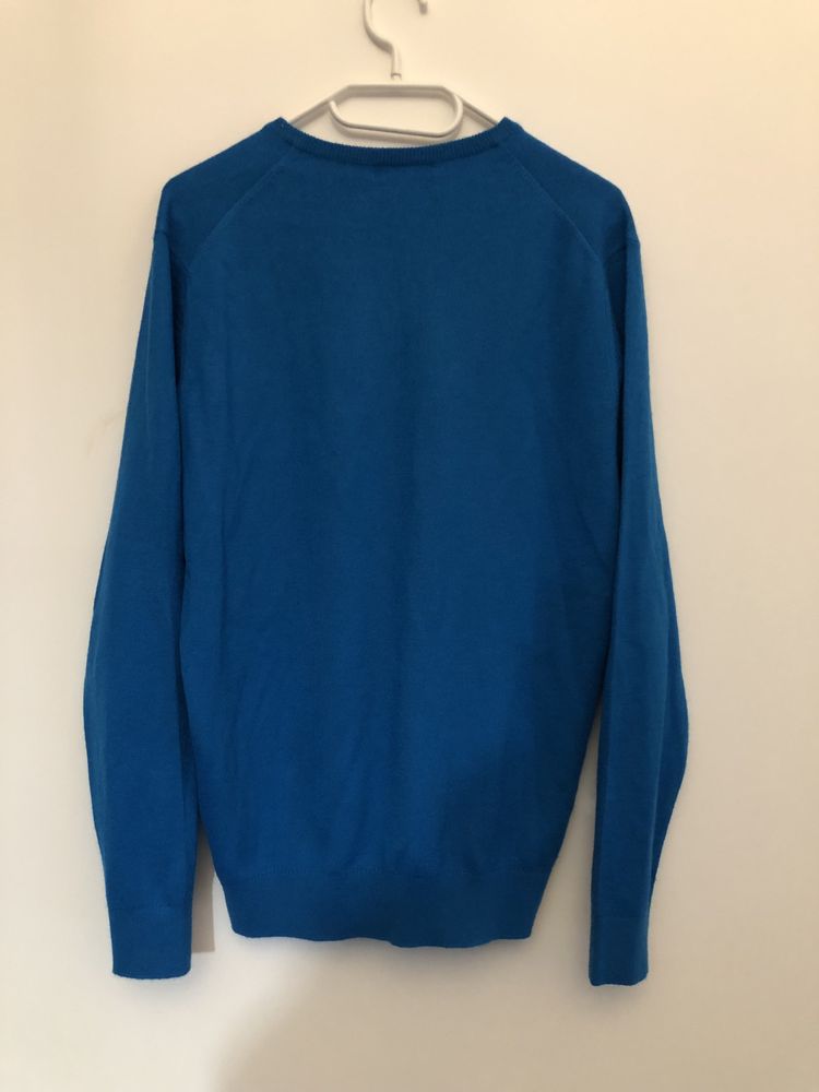 Niebieski Sweterek Calvin Klein sweter bluza