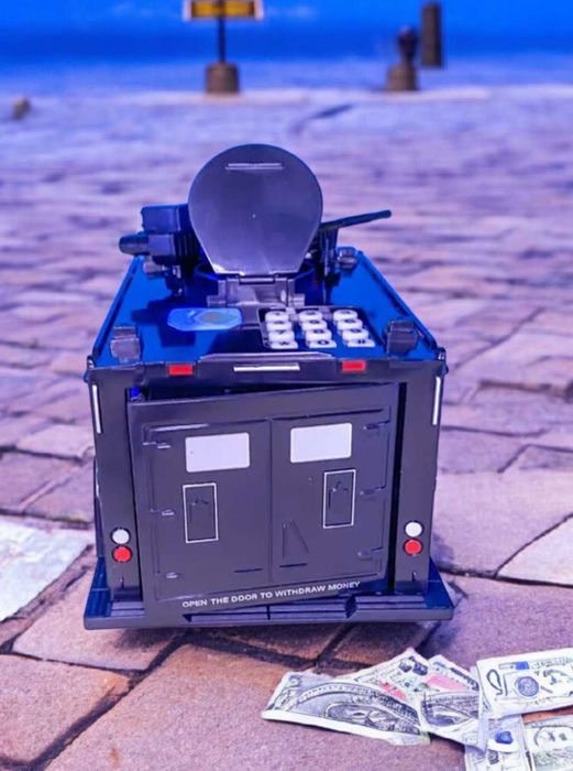 Скарбничка у вигляді поліцейської машини сейф поліцейський сейф