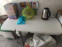 Mesa de cozinha extensível com 3 cadeiras