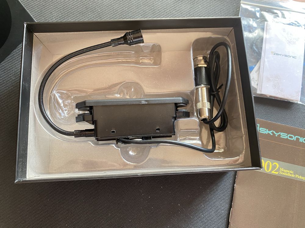 Captador Ativo Skysonic T-902 p/ Guitarra Acústica (com Mic E7T6)