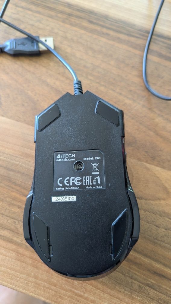 Мишка ігрова A4Tech X89 USB Black