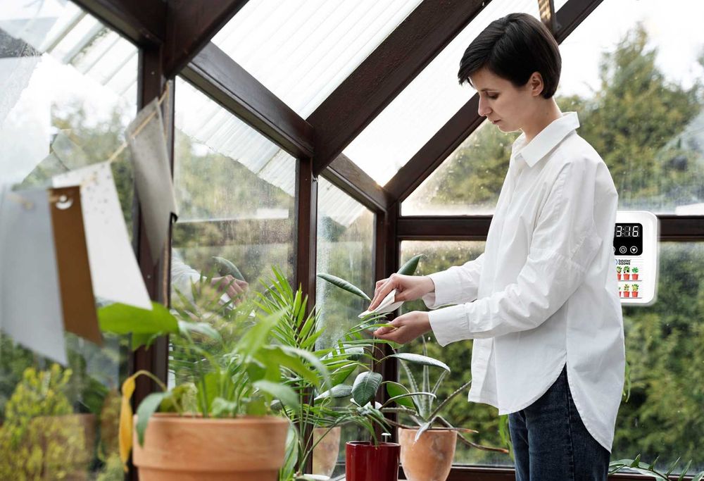 Sistema O₃ para Estufas Domésticas – Ar Puro, Plantas Saudáveis!