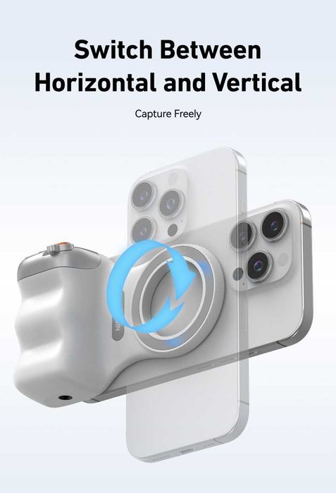 TELESIN Grip magnético controlo remoto Compatível iPhone/Android