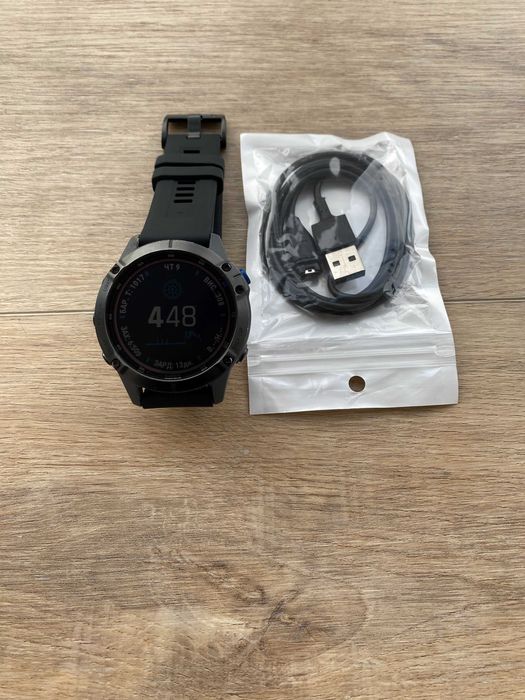 Garmin Fenix 6 Pro Solar | Карти, NFC | Майже ідеальний | Гарантія