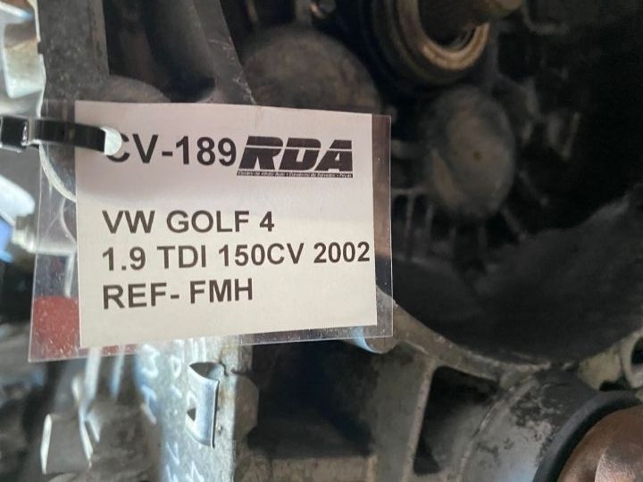 CV189 Caixa De Velocidades Vw Golf 4 1.9 Tdi 150 Cv De 2002 Ref- FMH