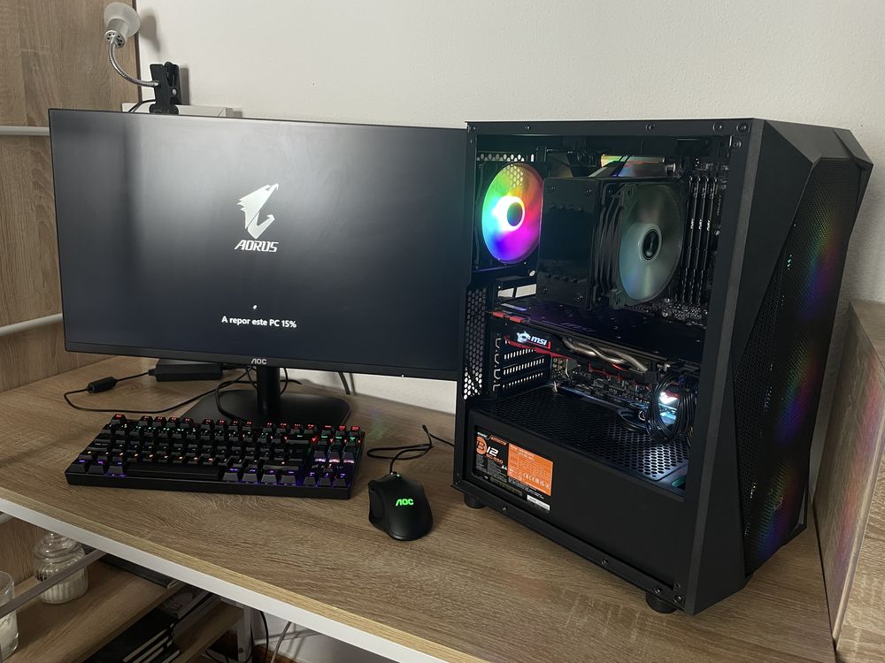 Computador Gaming Ryzen 7 + monitor+ teclado+ rato