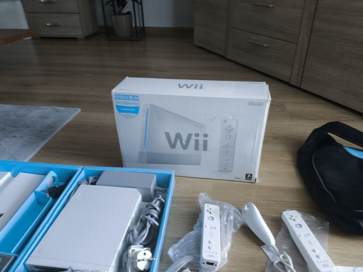 Nintendo Wii piękny zestaw gry torba