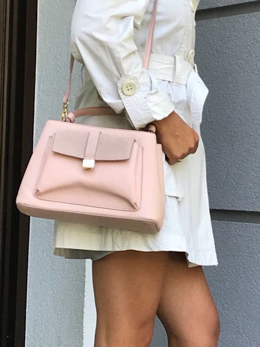 ZARA CITY torebka nowa pudrowa różowa 8350/204 NEW Poznań super hit pń