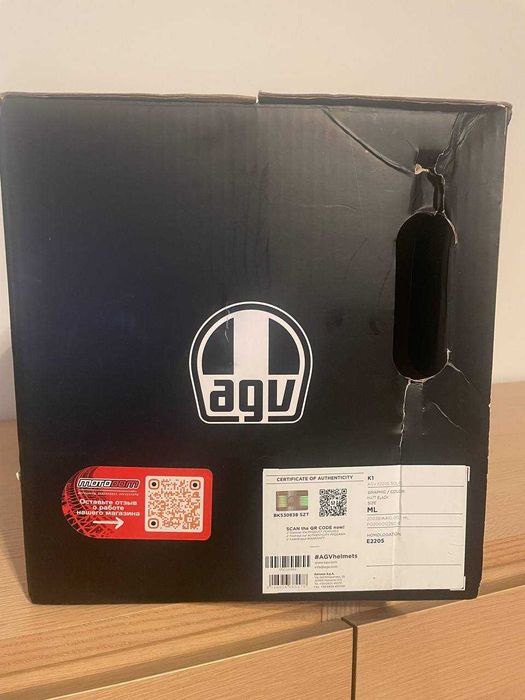 Nowy Kask AGV K-1 S E2206 Matt Black Rozmiar - ML