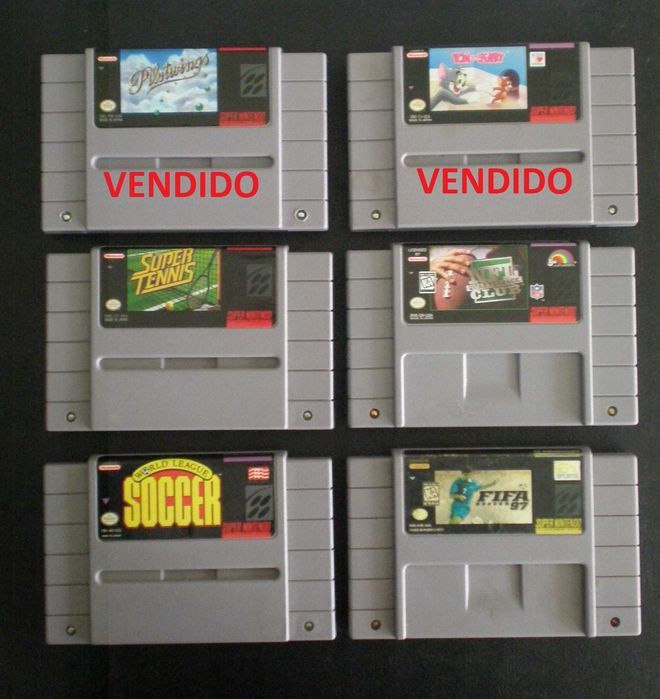 SNES Super Nintendo - 6 jogos NTSC