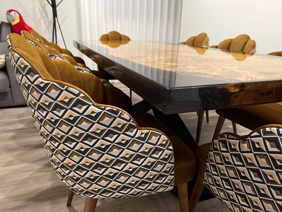 Mesas jantar resina epoxy