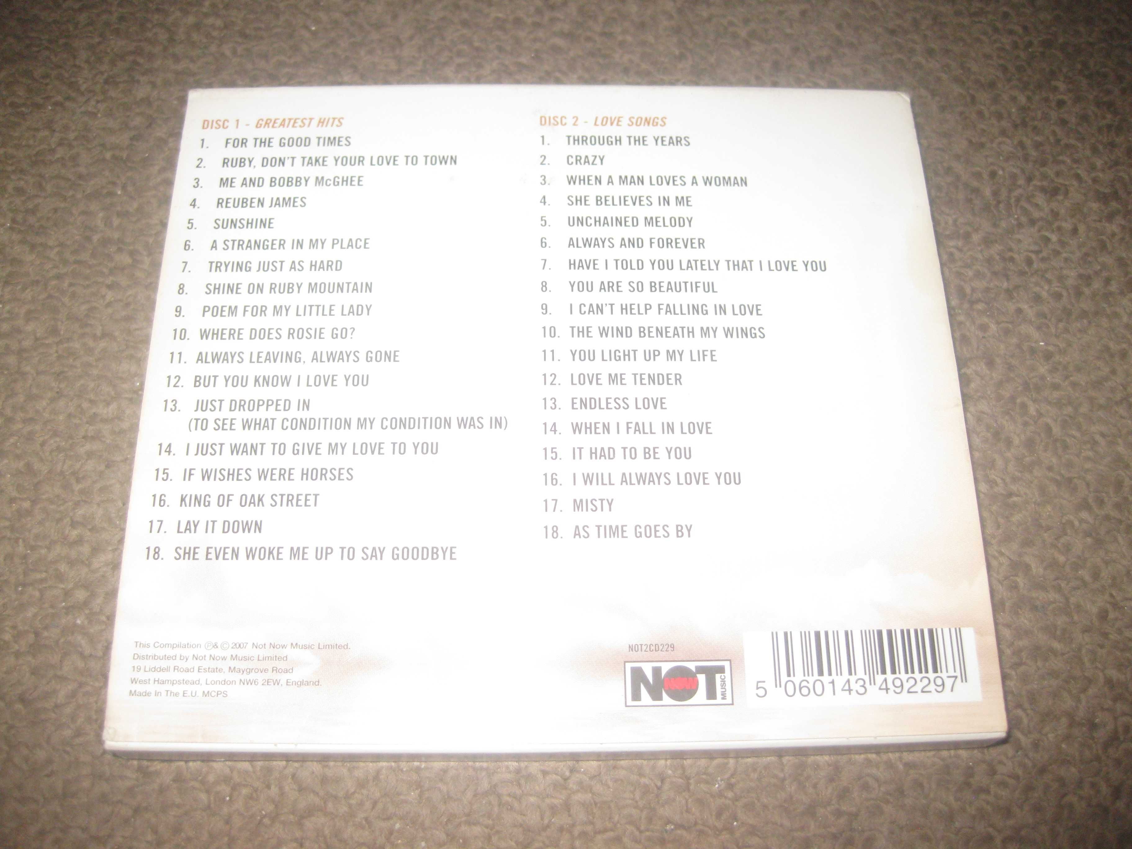 CD Duplo do Kenny Rogers "Greatest Hits & Love Songs" Slidepack!