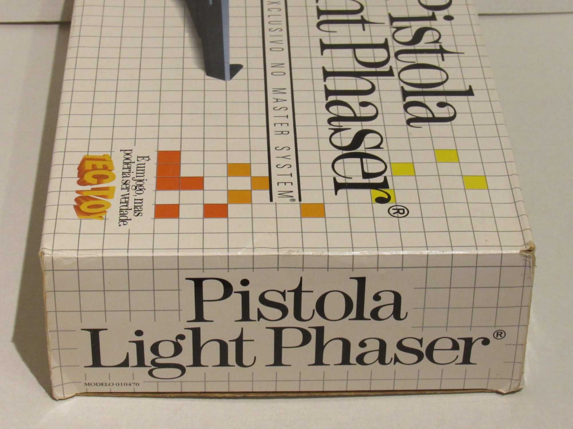 Sega Master System pistola Light Phaser Tectoy completa como nova