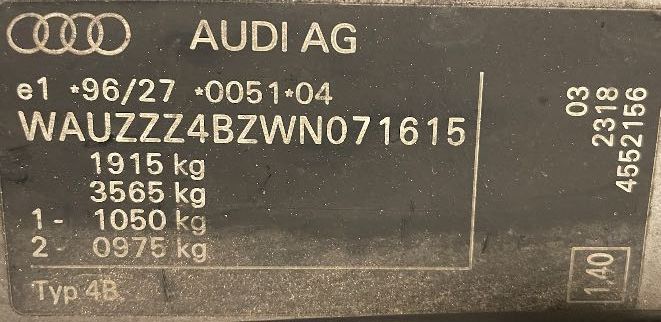 Audi A6 1.9 TDI AFN 110