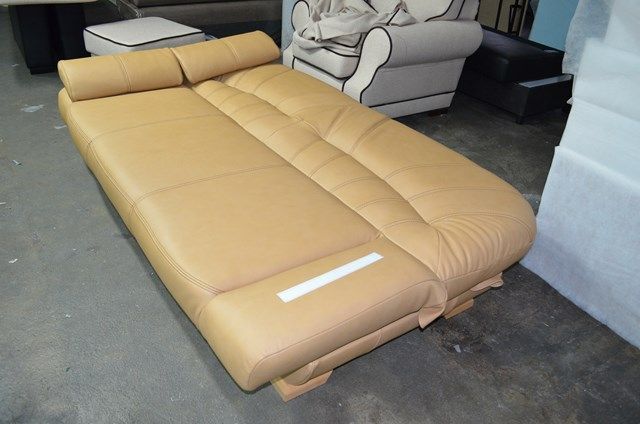 Kanapa sofa wersalka rozkładana tapczan PORTO prawdziwa skóra producen