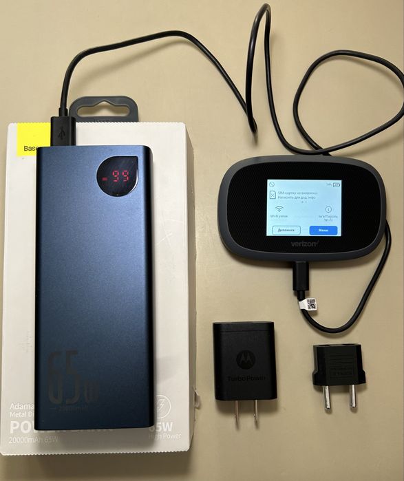 4G LTE WiFi модем inseego 8800l + павербанк Baseus 65w 20000mAh