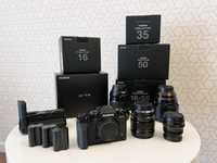 Fujifilm X-T4 com grip e 3 baterias + lentes premium (vendo separado)