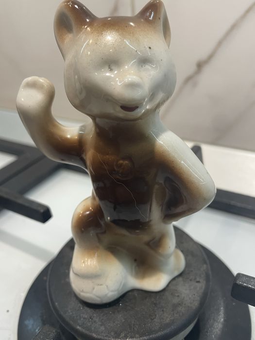 Статуетка , фігурка олімпіада 80 ведмідь Динамо , СРСР ПОЛОНЕ 1-с