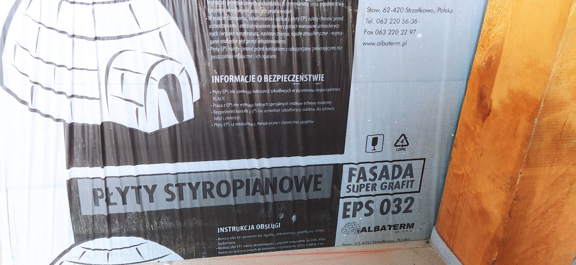 W dobrej cenie Styropian fasada Albaterm grafit 10 paczek EPS 032