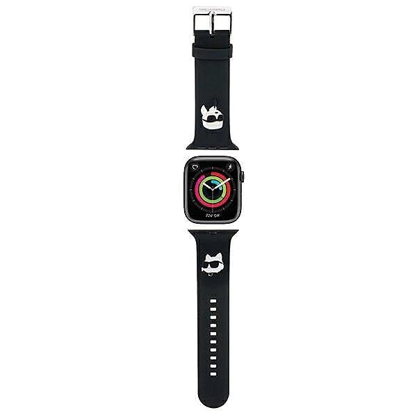 Pasek Karl Lagerfeld 3D Rubber Karl&Choupette Heads na Apple Watch 42/
