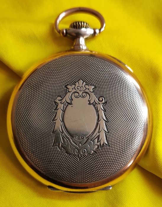 Impecável Relógio de bolso Omega Caixa Prata