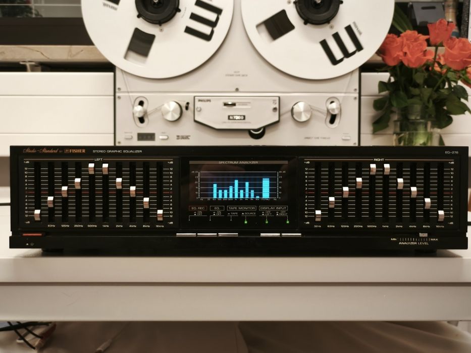Еквалайзер Fisher EQ-276 ! 10 смуг ! З аналізатором спектру ! Японія !