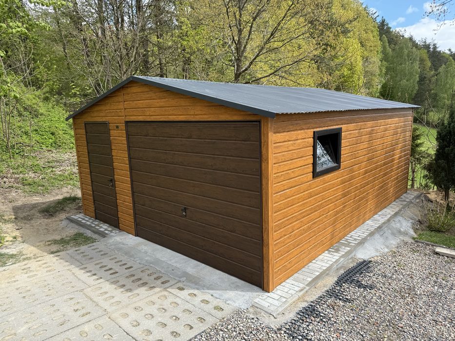 Garaż blaszany 6x6 6x5,8 profil zamkniety ocynkowany
