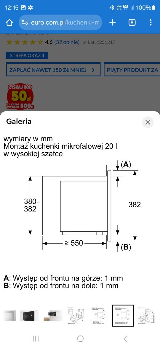 Kuchenka mikrofalowa Bosch BFL623MB3