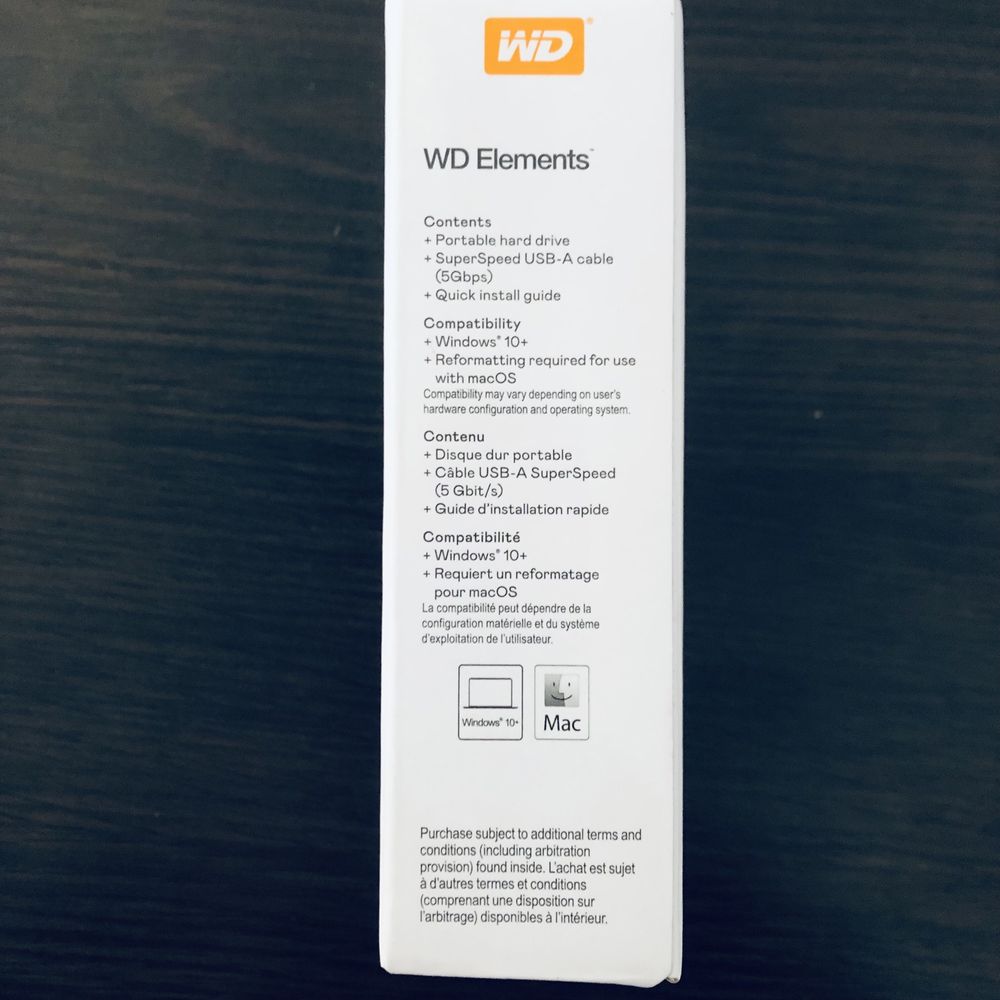 Зовнішній накопичувач WD Elements 5tb