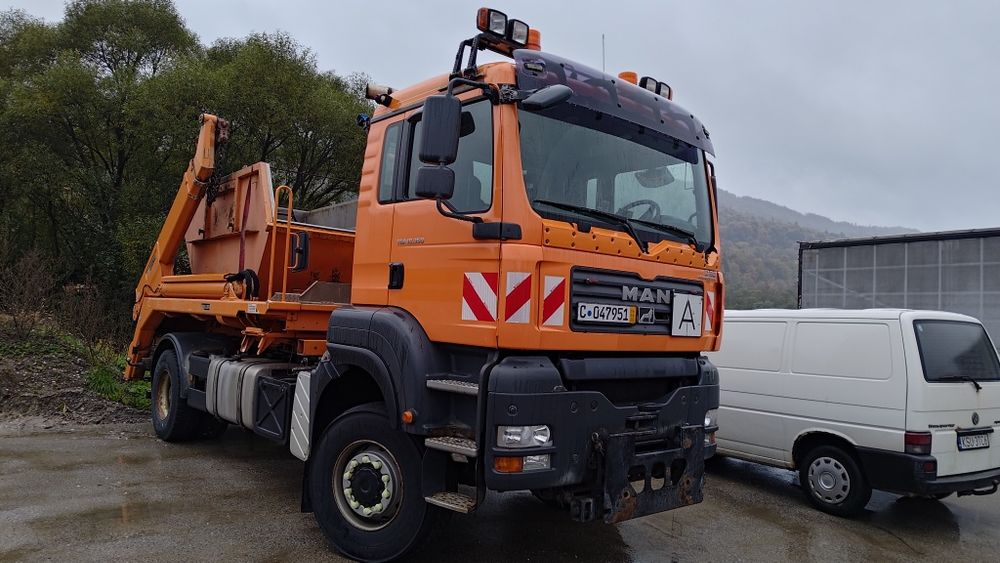 Man tga 4x4 czołownica, bramowiec.