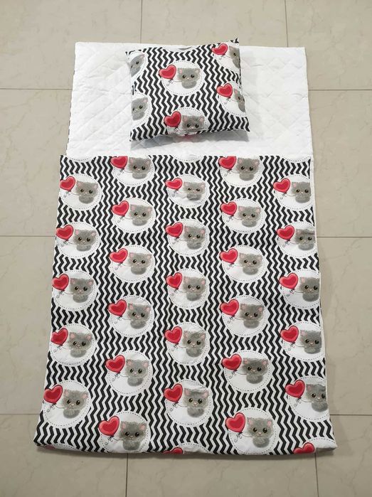 Nowa Pościel 80x220 przedszkole leżakowanie KOT worki