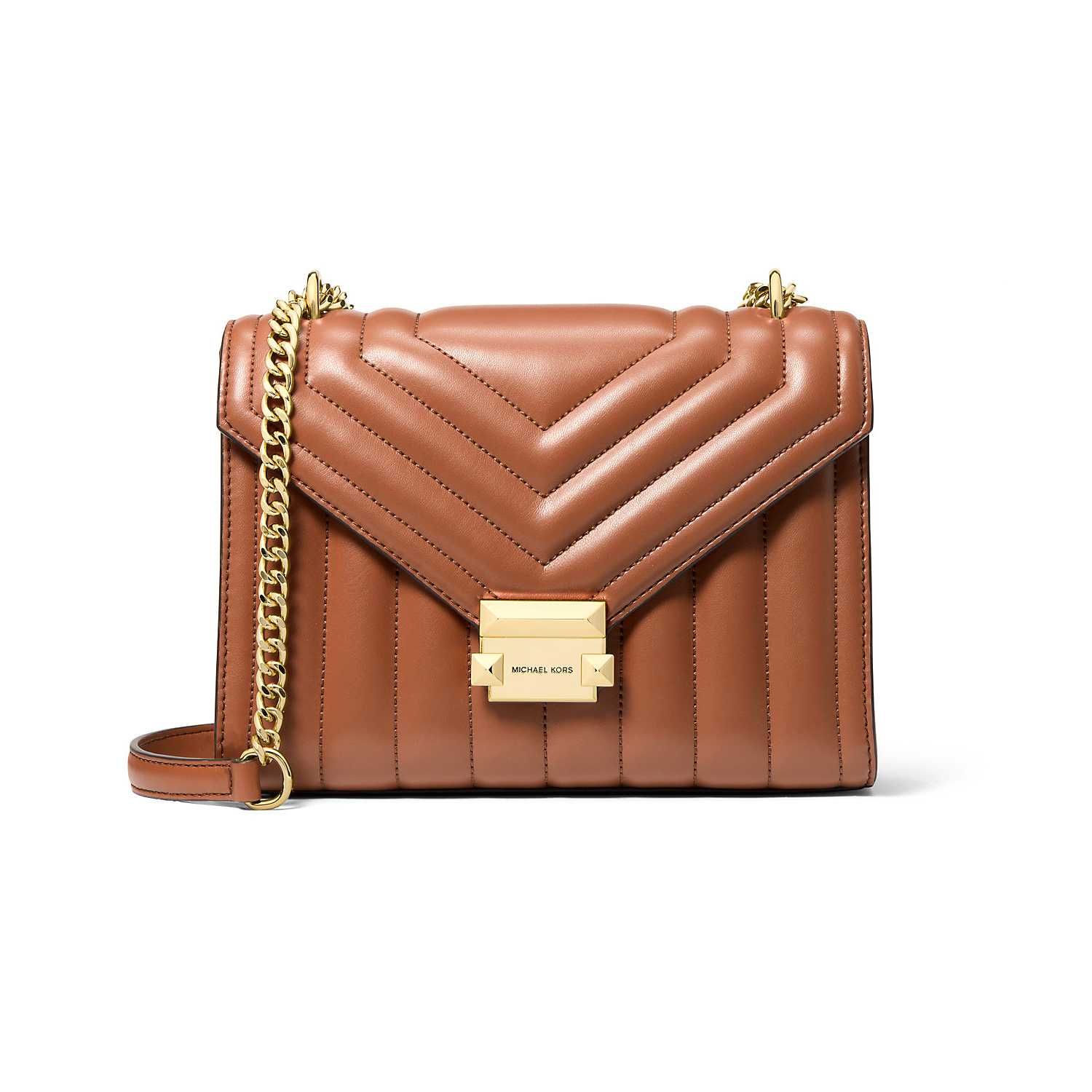 Жіноча сумка MICHAEL KORS 'Whitney' Medium Quilted (LUGGAGE)