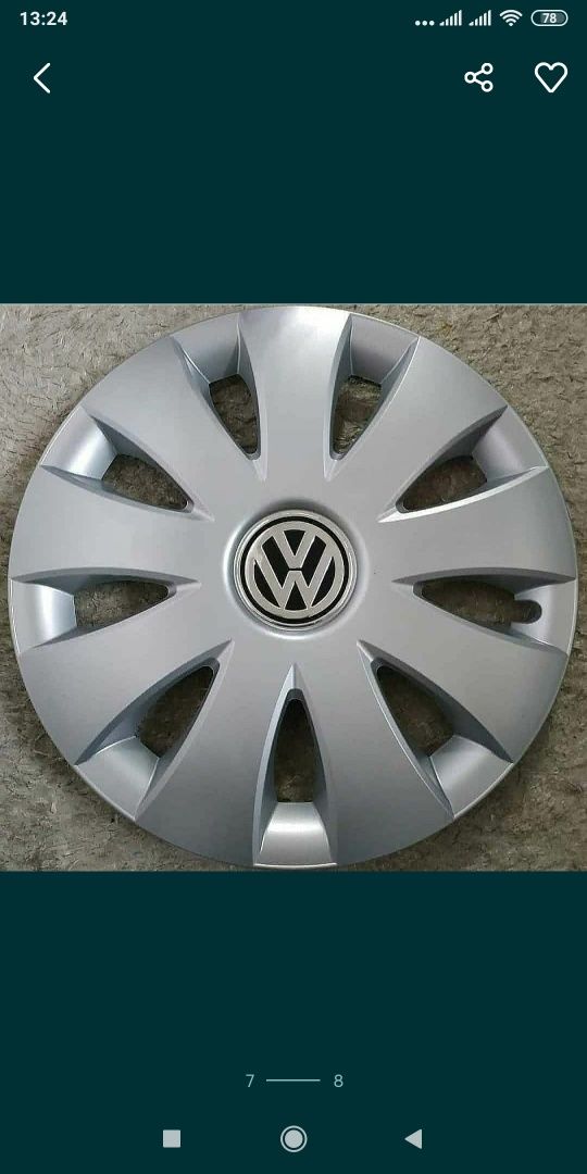 Колпаки Ковпаки Фольксваген Volkswagen r16 радиус есть размеры