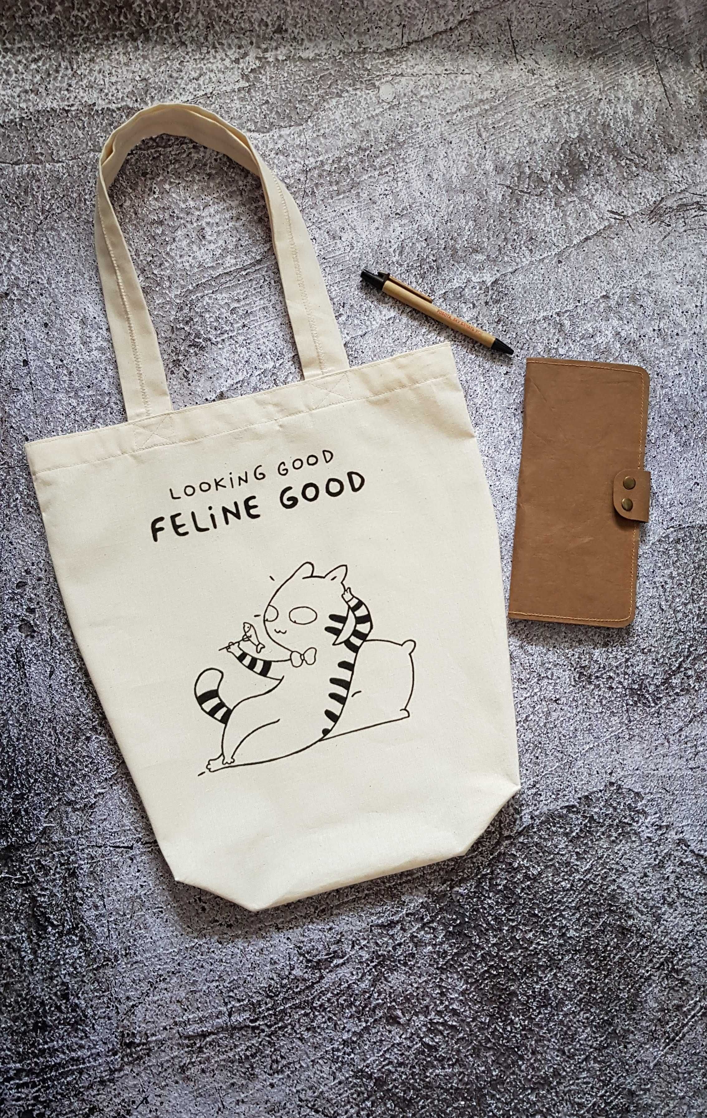Купи эко сумку (торбу) с ручной росписью - накорми котика!