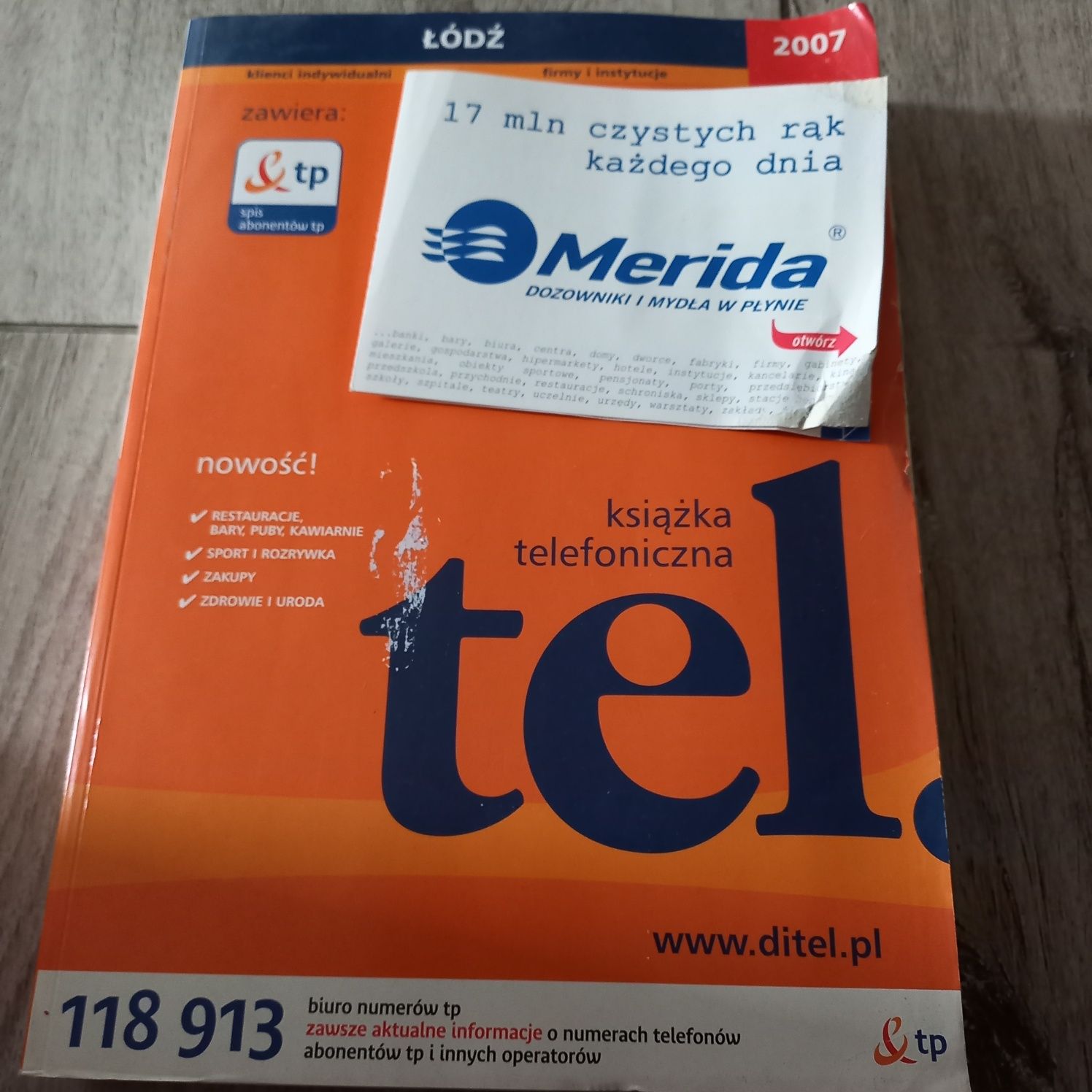 Książka telefoniczna Łódź 2007