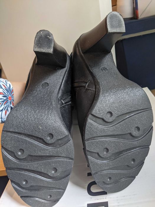 Buty, Botki zimowe, trzewiki ocieplane, skórzane McArthur czarne 36