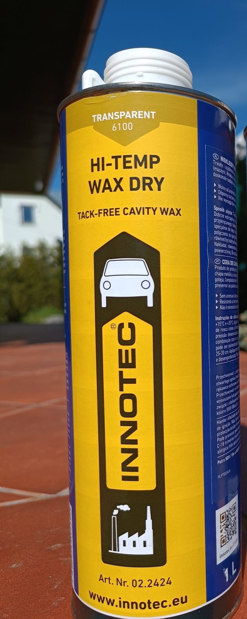 Suchy wosk bezbarwny INNOTEC Hi-Temp Wax Dry