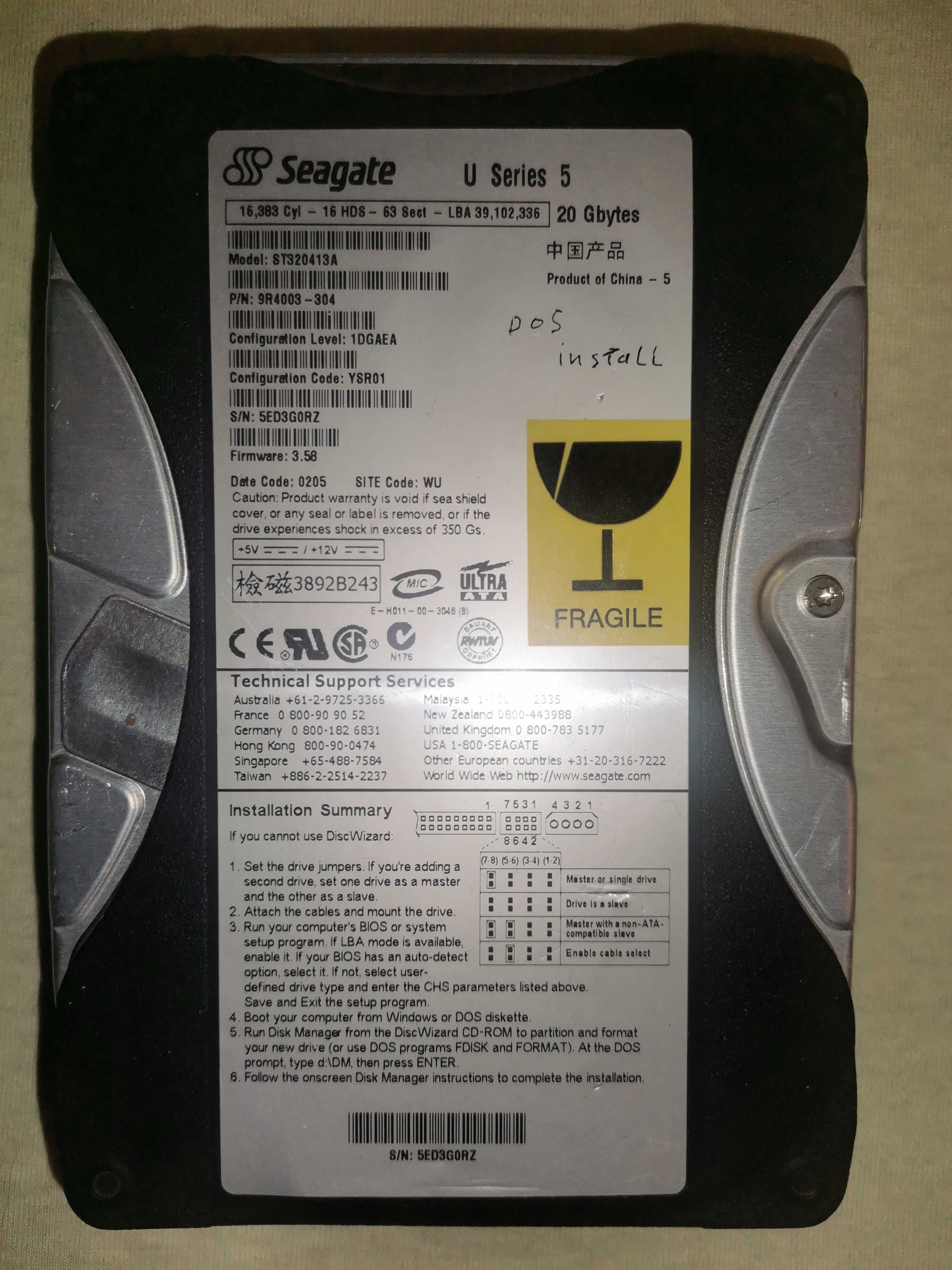 HDD Sata 80Gb, винчестер, жесткий диск, винт, хард ПК IDE 20Gb