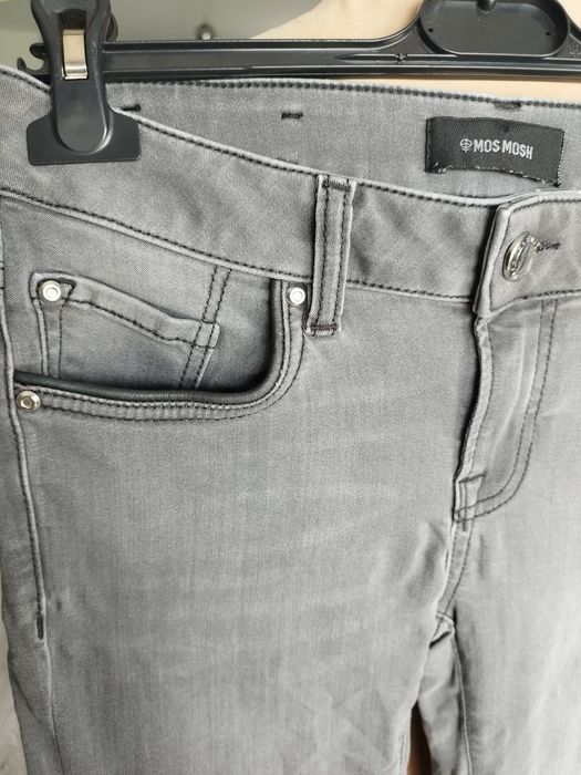 R.26 S M 36 38 Mos Mosh szare damskie rurki jeansy