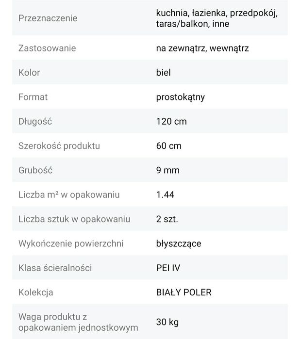 Płytki łazienkowe kuchenne