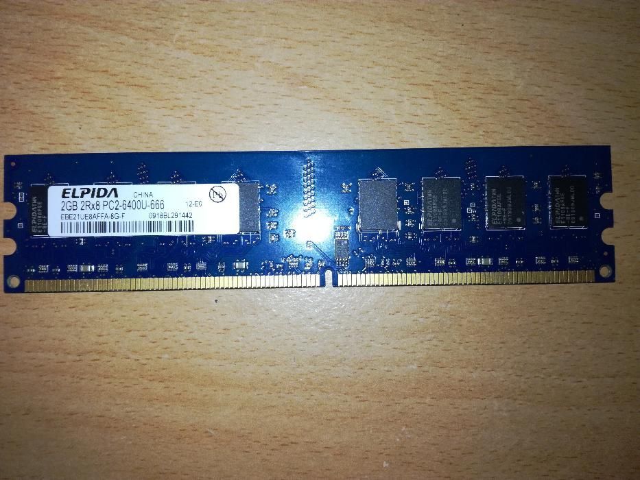 Memória Ram Elpida 2Gb DDR2 666MHz/800Mhz PC2-6400U