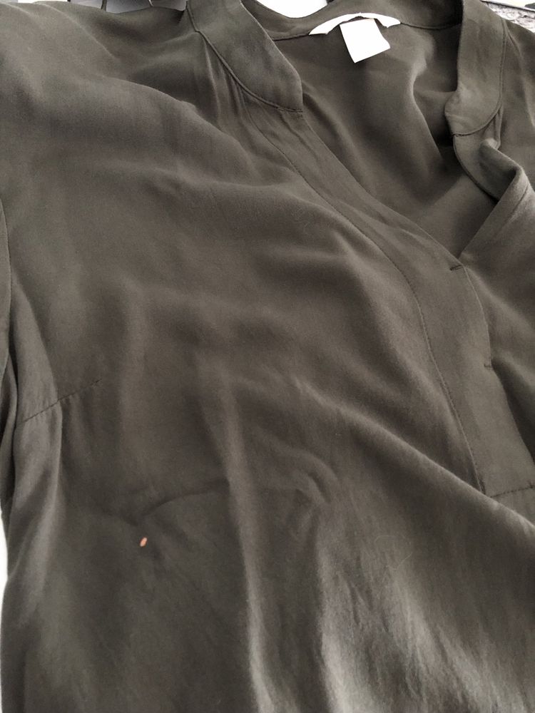 Khaki sukienka basic H&M