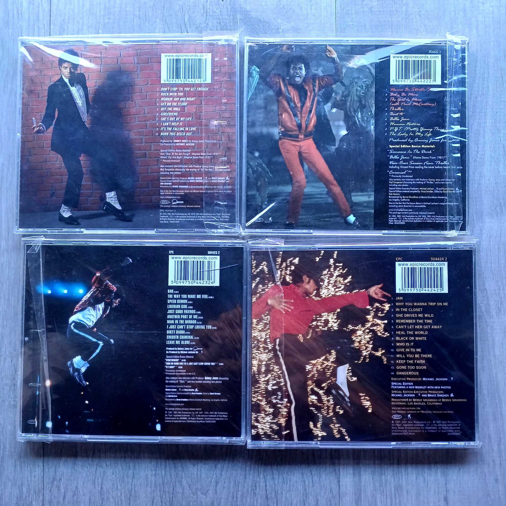 Michael Jackson pack 4 CD remastered Thriller Bad