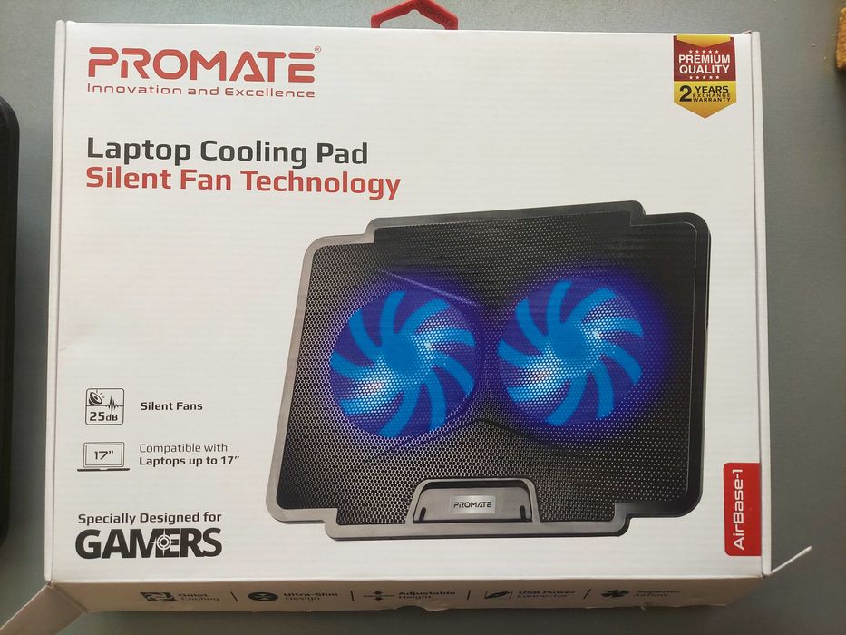 Підставка для ноутбука охолоджуюча Airbase-1 Black