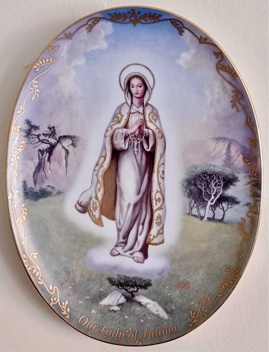 *BRADEX PEŁNY ZESTAW x12 MARIA MATKA BOŻA Kolekcjonerski Talerz obraz